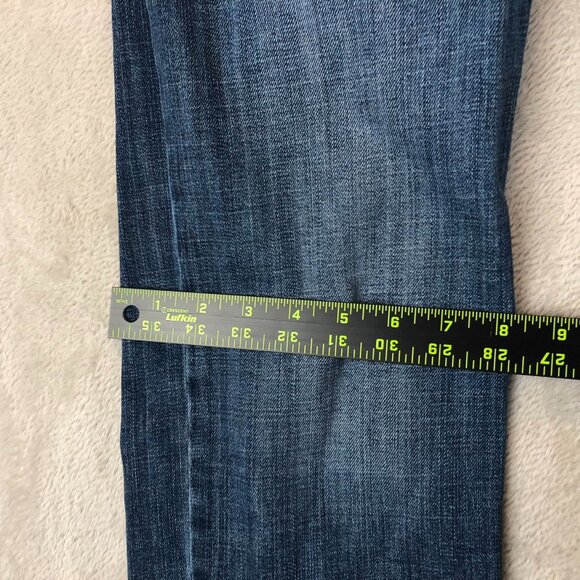 Lee Womens Jeans Size 4 Blue Denim Relaxed Fit Straight Leg Mid Rise Medium Wash - Picture 5 of 14